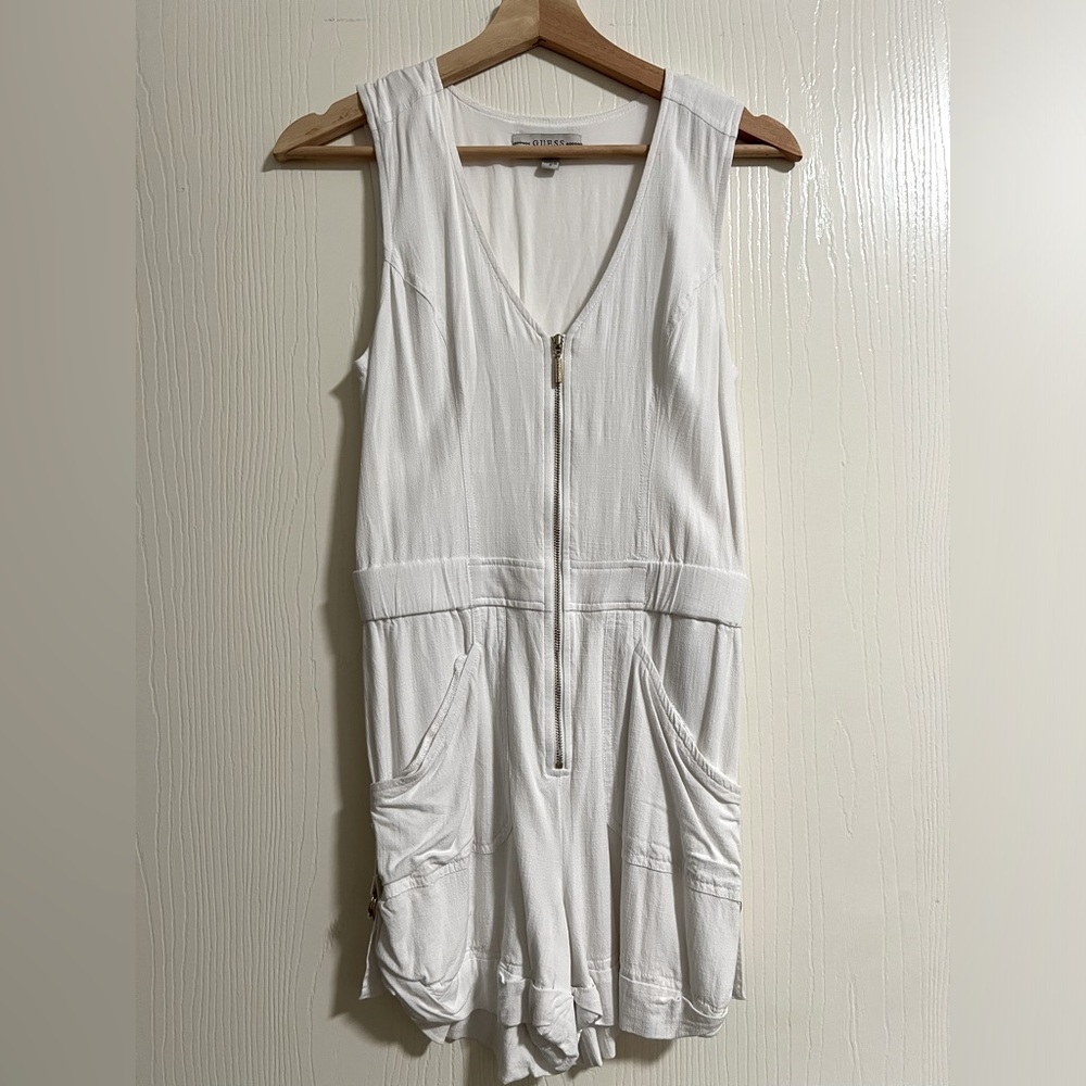 GUESS Sleek Zip-Front Jumpsuit